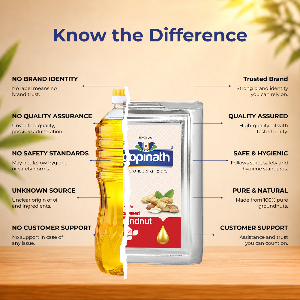100% Pure Cold Pressed Groundnut cooking oil – 15 LTR (Tin)