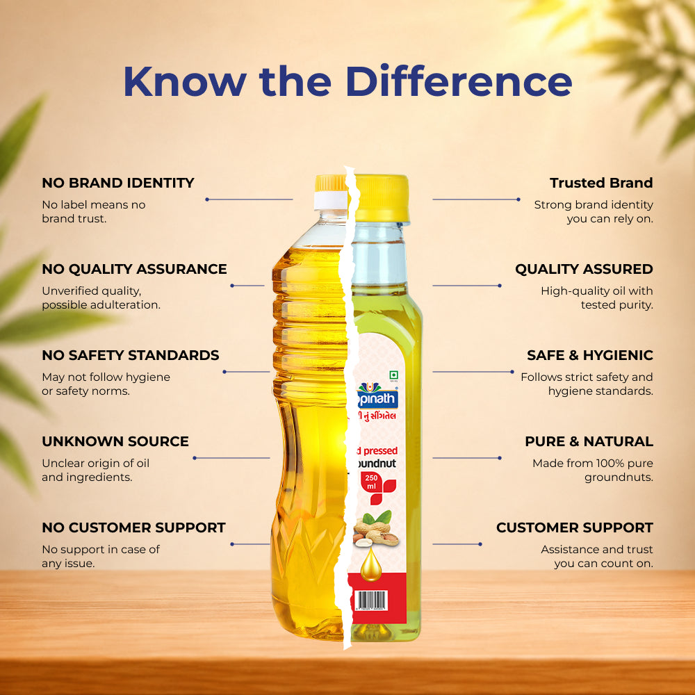 Gopinath Cold Pressed Groundnut Cooking Oil – 250 ML