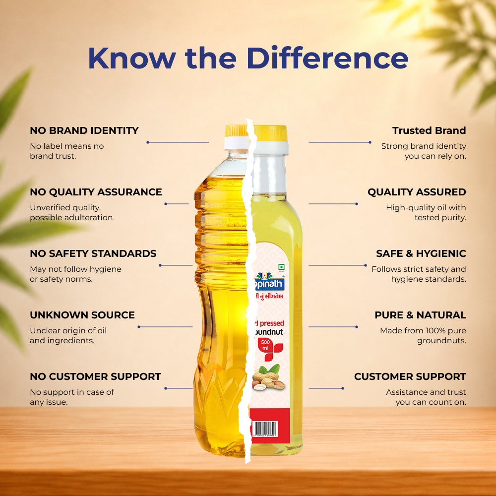 Gopinath Cold Pressed Groundnut Cooking Oil – 500 ML
