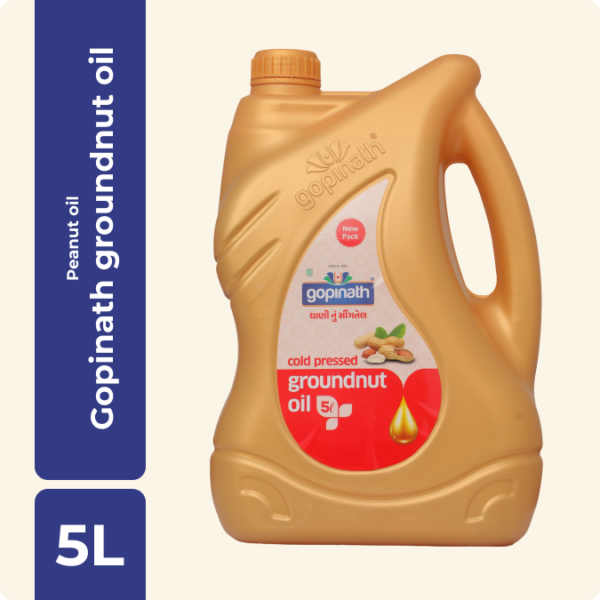 Cold Pressed Groundnut Cooking Oil – 5 Ltr. Can