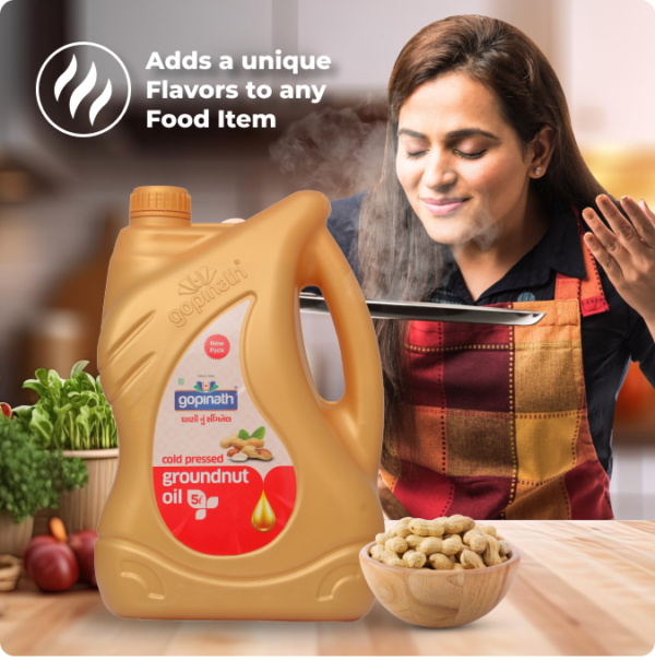 Cold Pressed Groundnut Cooking Oil – 5 Ltr. Can