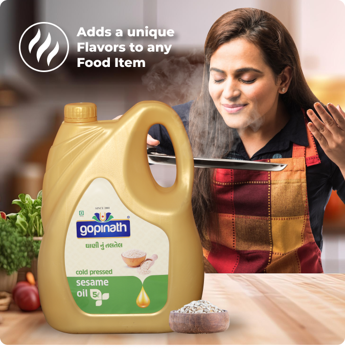 Gopinath Sesame Cooking Oil – 100% Pure, 5 Ltr | Healthy & Versatile