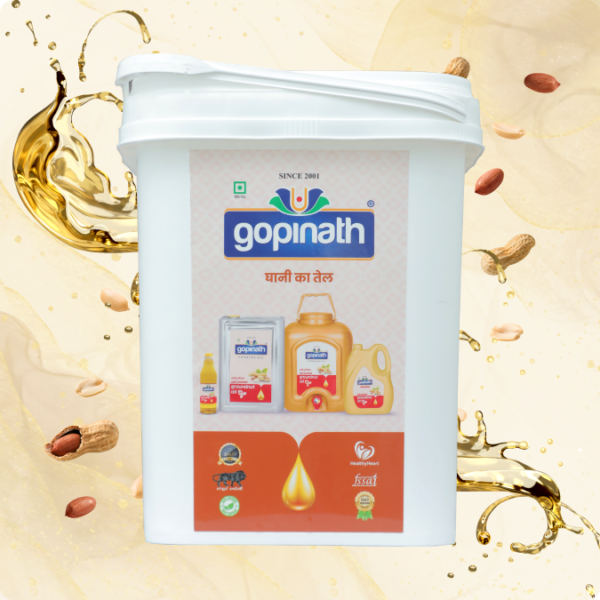 100% Pure Cold Pressed Groundnut cooking oil – 15 KG (16.48 LTR) (Bucket)