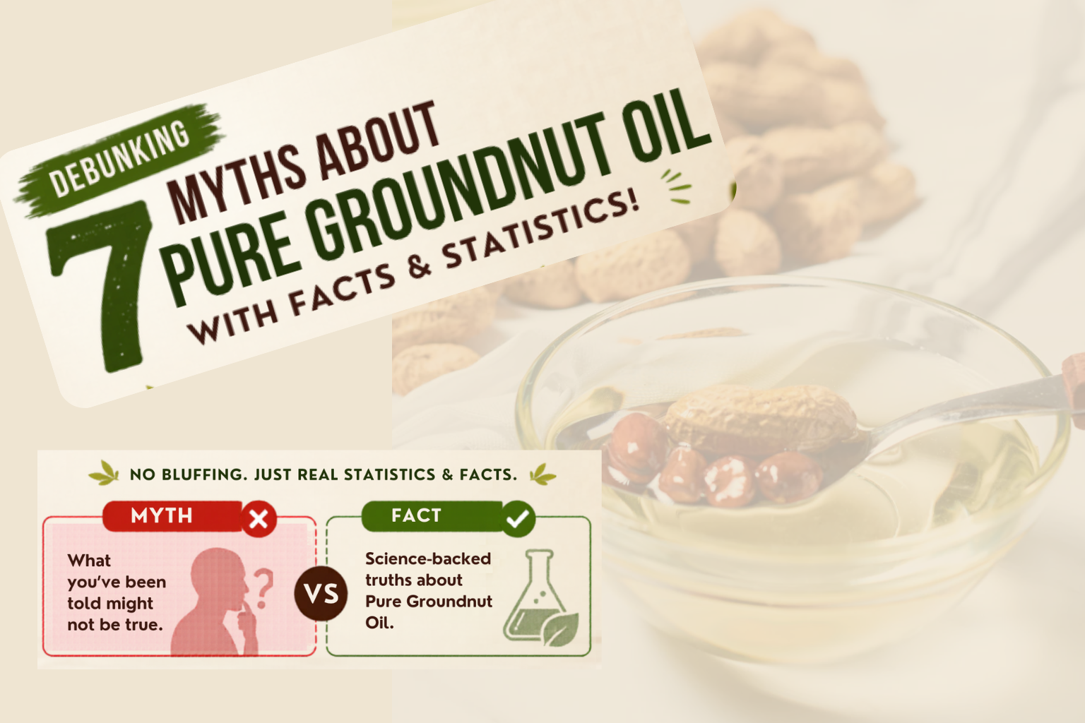 Debunking 7 Myths About Pure Groundnut Oil With Facts & Statistics!