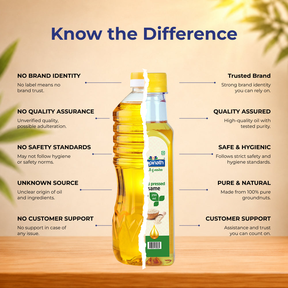 Gopinath Sesame Cooking Oil – 250 ML | Healthy & Versatile