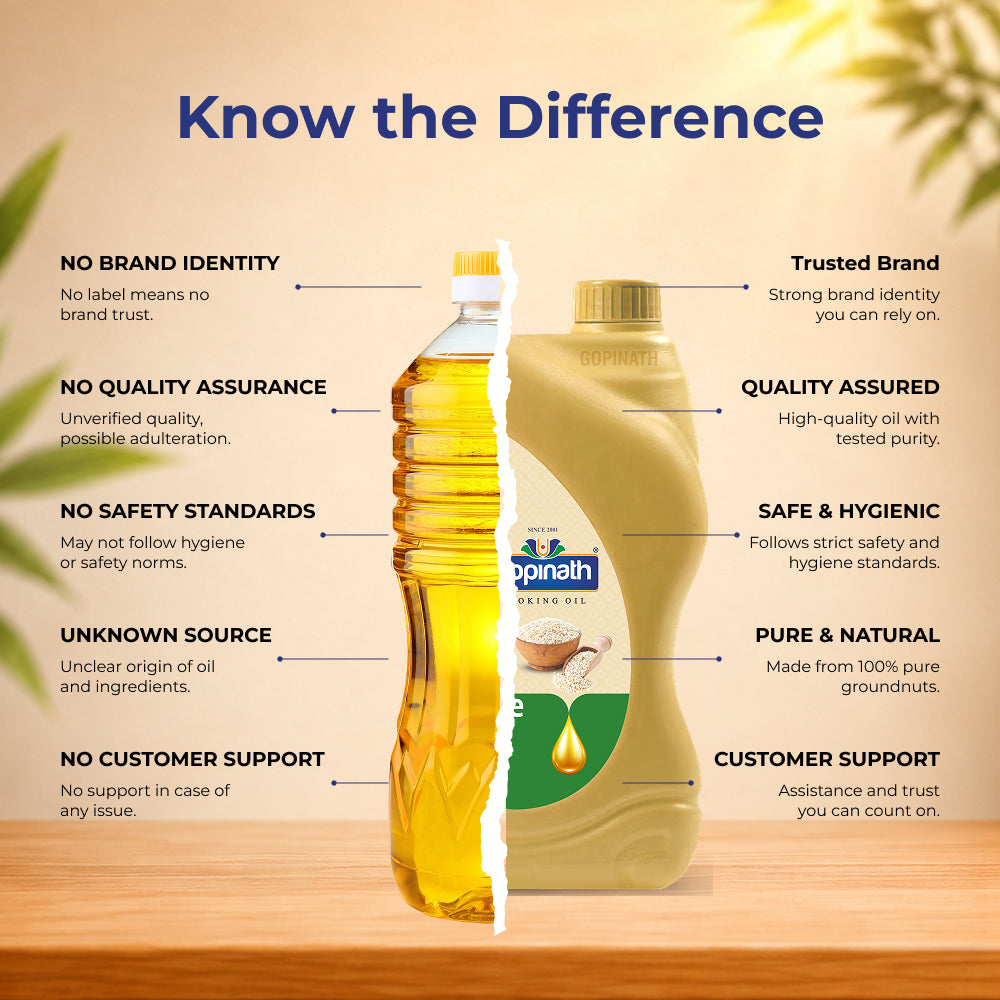 Gopinath Sesame Cooking Oil – 100% Pure, 5 Ltr | Healthy & Versatile