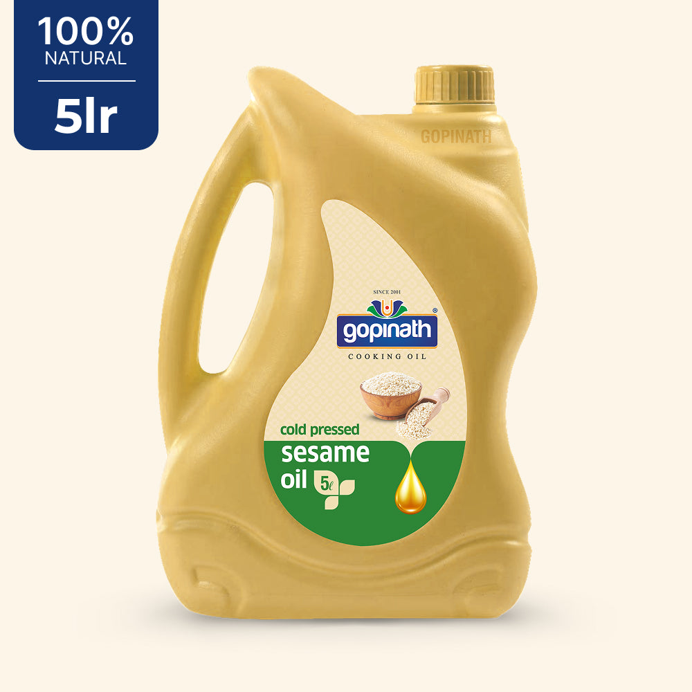 Gopinath Sesame Cooking Oil – 100% Pure, 5 Ltr | Healthy & Versatile