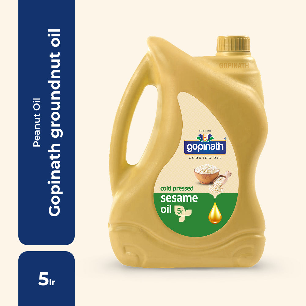 Gopinath Sesame Cooking Oil – 100% Pure, 5 Ltr | Healthy & Versatile