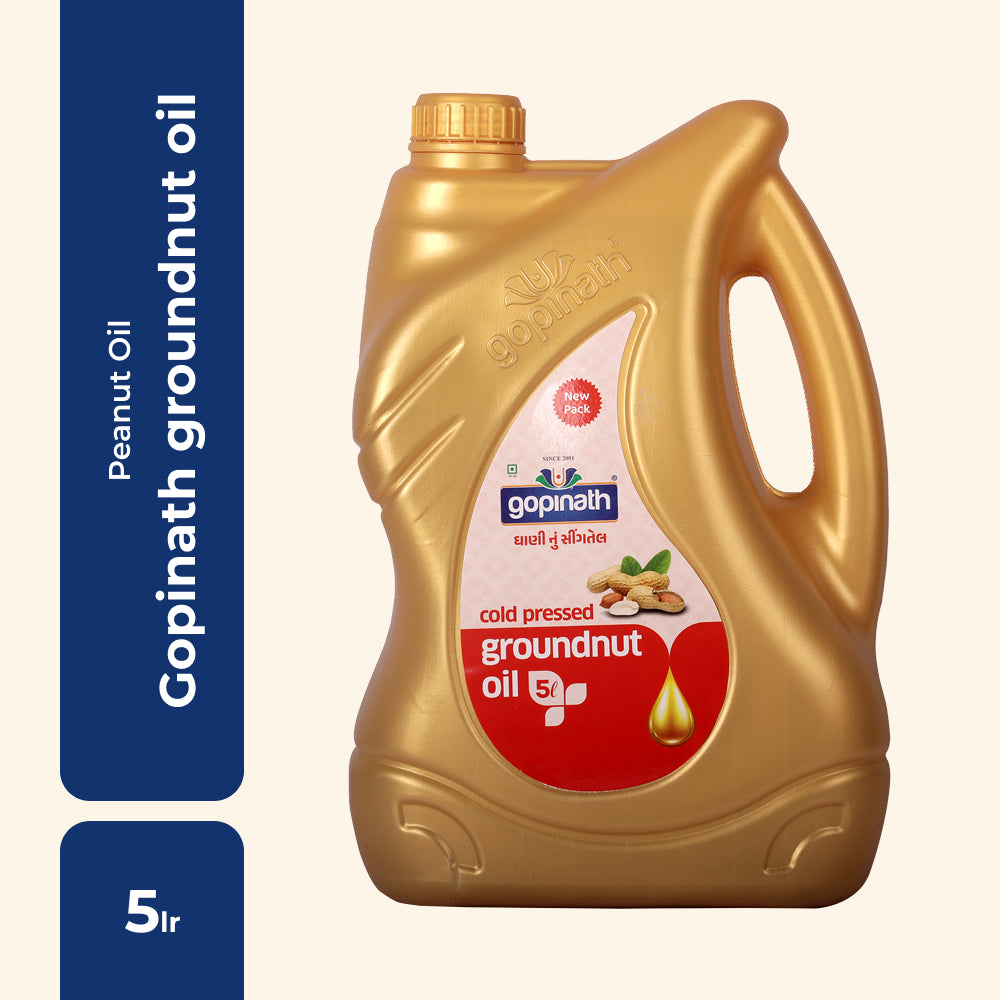 Cold Pressed Groundnut Cooking Oil – 5 Ltr. Can