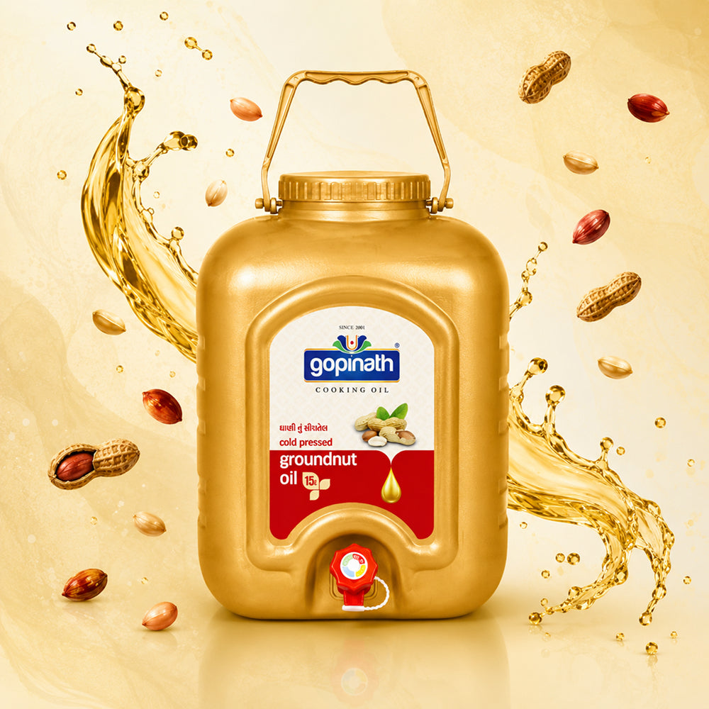 100% Pure Cold Pressed Groundnut cooking oil – 15 LTR (Jar)