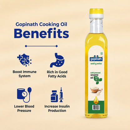 Gopinath Sesame Cooking Oil – 500 ML | Healthy & Versatile