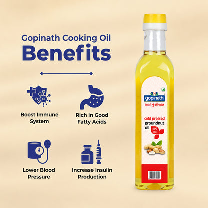 Gopinath Cold Pressed Groundnut Cooking Oil – 500 ML