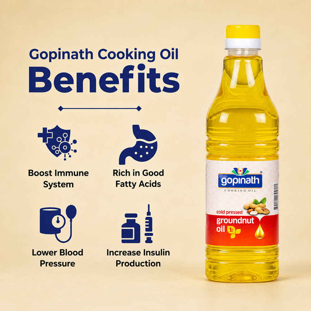 Gopinath Cold Pressed Groundnut Cooking Oil (1ltr)