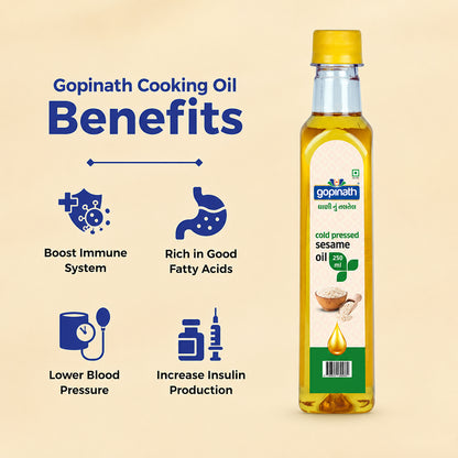 Gopinath Sesame Cooking Oil – 250 ML | Healthy & Versatile