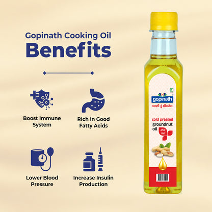 Gopinath Cold Pressed Groundnut Cooking Oil – 250 ML