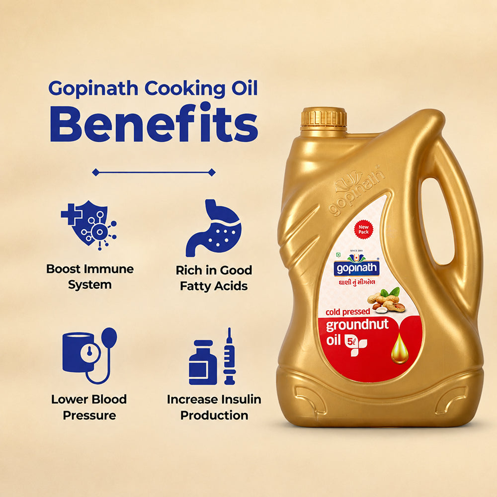Cold Pressed Groundnut Cooking Oil – 5 Ltr. Can