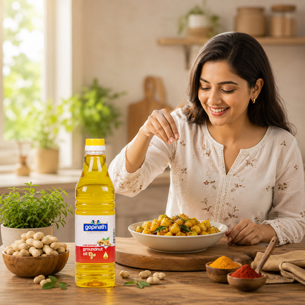 Gopinath Cold Pressed Groundnut Cooking Oil (1ltr)