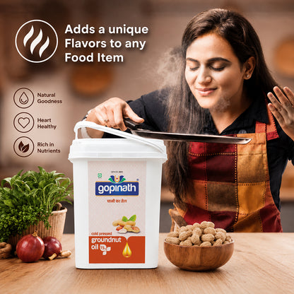 100% Pure Cold Pressed Groundnut cooking oil – 15 KG (16.48 LTR) (Bucket)