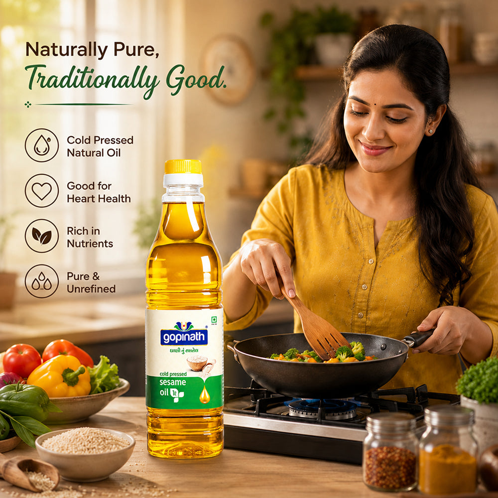 Sesame Cooking Oil | Ltr Pack | 100% Pure & Natural