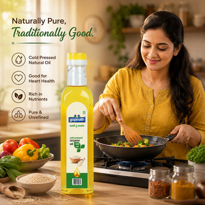 Gopinath Sesame Cooking Oil – 500 ML | Healthy & Versatile