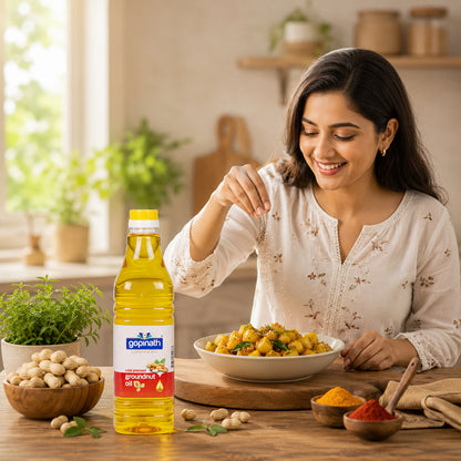 Gopinath Cold Pressed Groundnut Cooking Oil (1ltr)