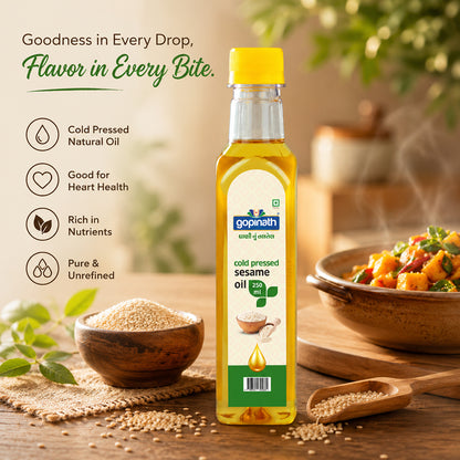 Gopinath Sesame Cooking Oil – 250 ML | Healthy & Versatile
