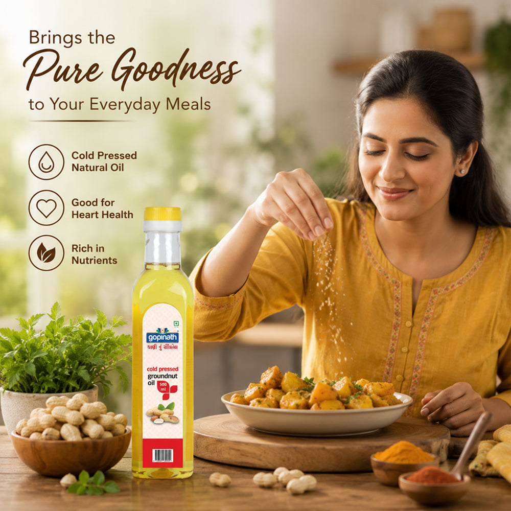Gopinath Cold Pressed Groundnut Cooking Oil – 500 ML