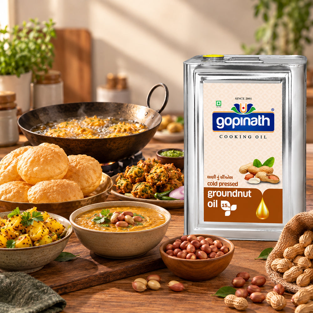 100% Pure Cold Pressed Groundnut cooking oil – 15 KG (16.48 LTR) (Tin)