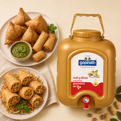 100% Pure Cold Pressed Groundnut cooking oil – 15 LTR (Jar)