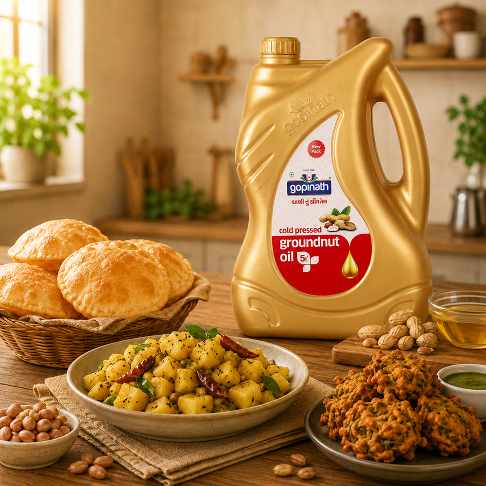 Cold Pressed Groundnut Cooking Oil – 5 Ltr. Can