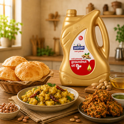 Cold Pressed Groundnut Cooking Oil – 5 Ltr. Can