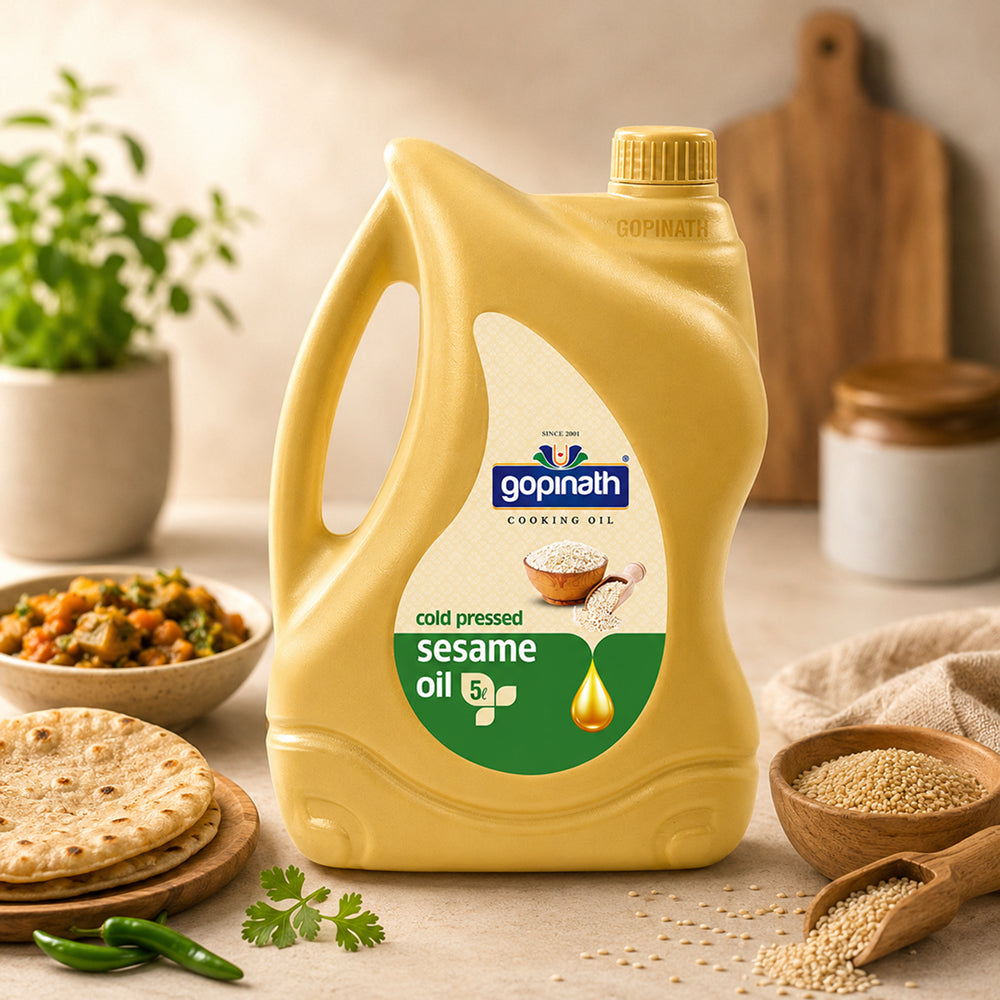 Gopinath Sesame Cooking Oil – 100% Pure, 5 Ltr | Healthy & Versatile
