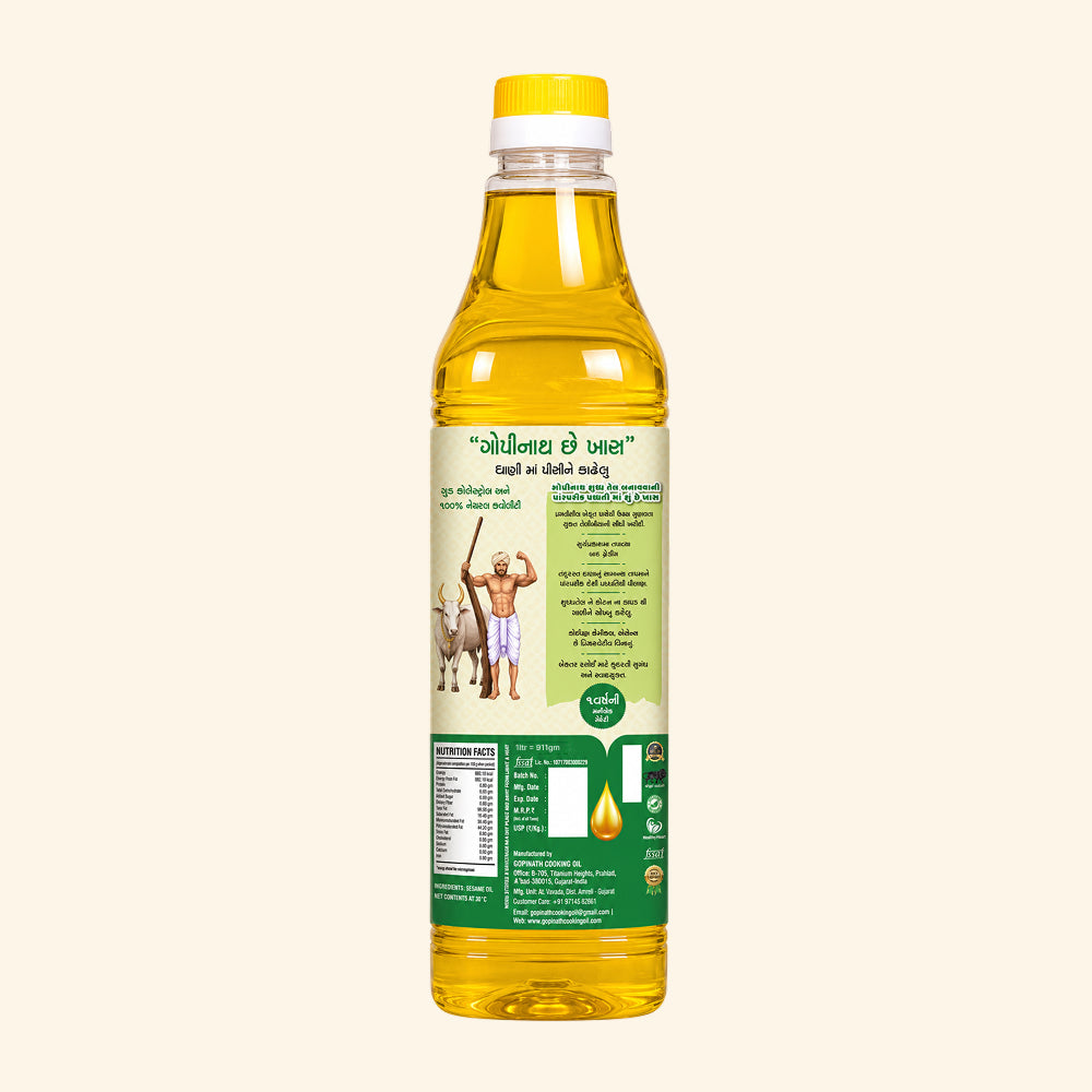 Sesame Cooking Oil | Ltr Pack | 100% Pure & Natural