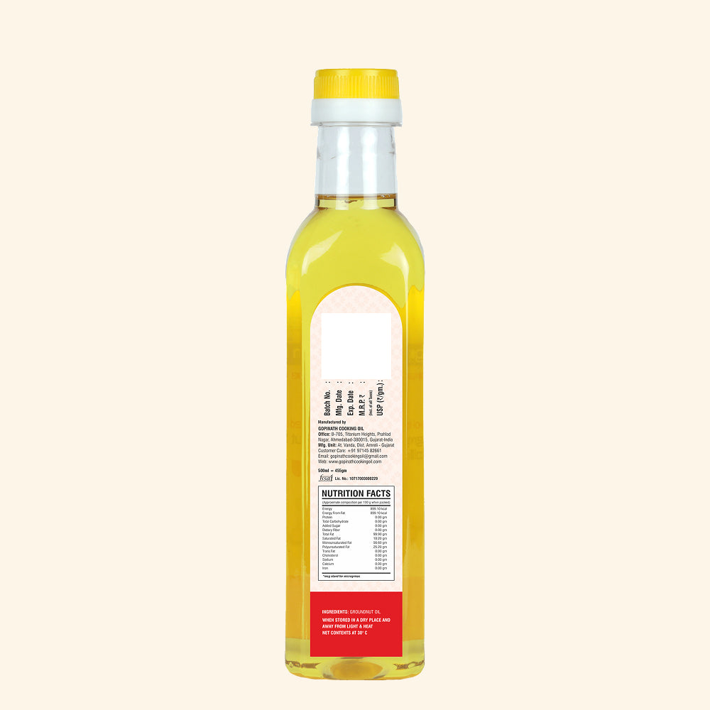 Gopinath Cold Pressed Groundnut Cooking Oil – 500 ML