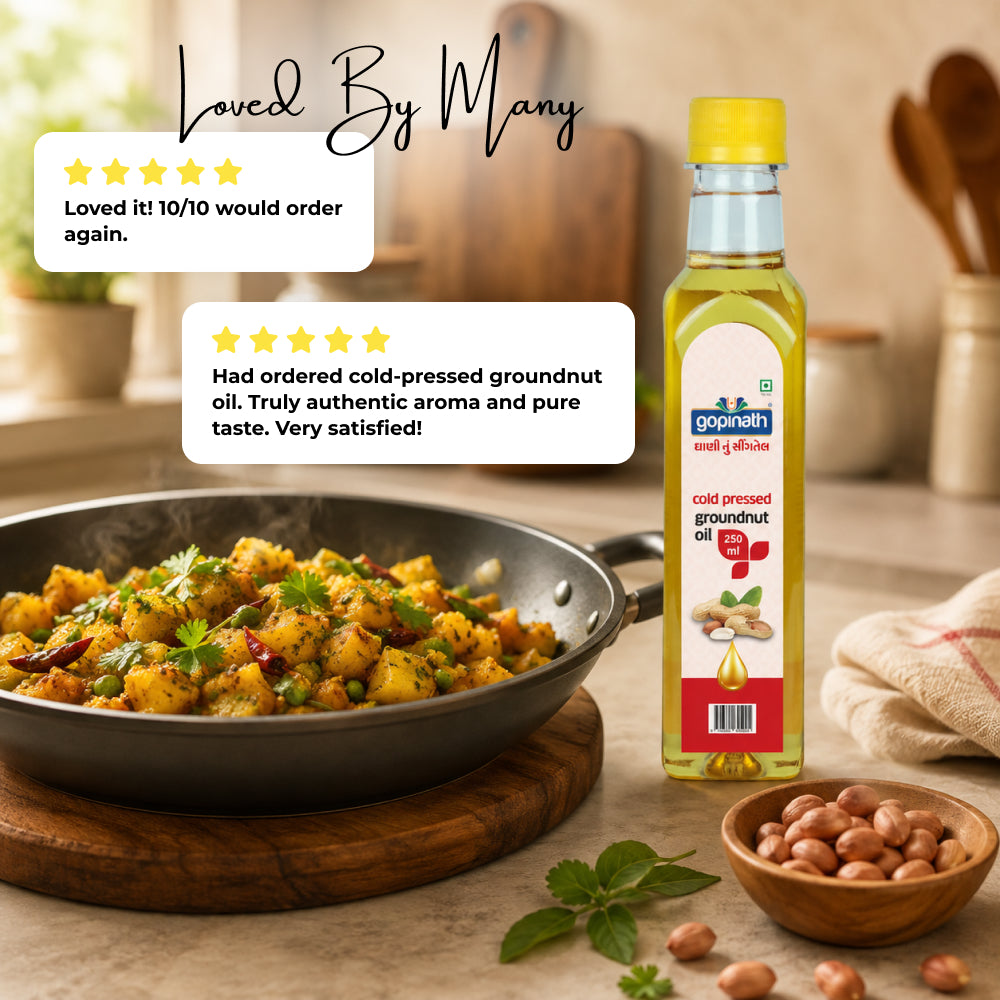 Gopinath Cold Pressed Groundnut Cooking Oil – 250 ML