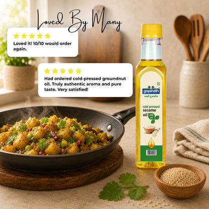 Gopinath Sesame Cooking Oil – 250 ML | Healthy & Versatile