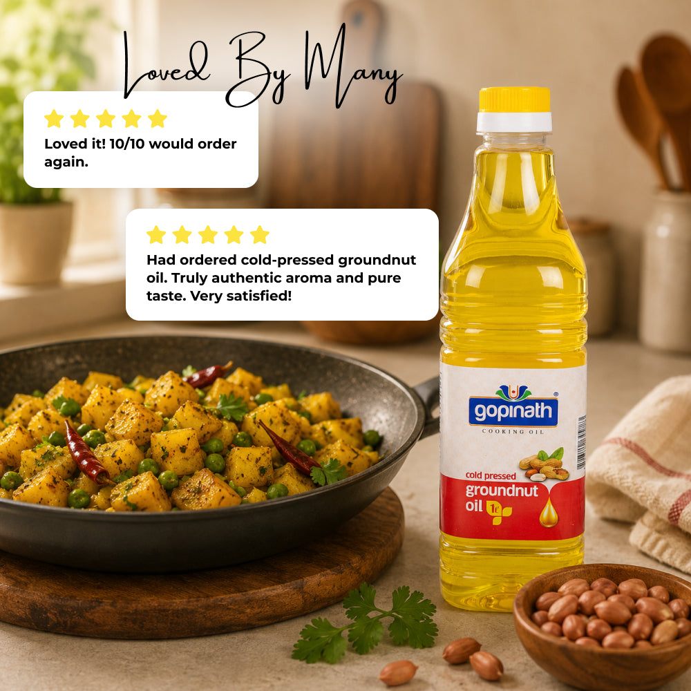 Gopinath Cold Pressed Groundnut Cooking Oil (1ltr)