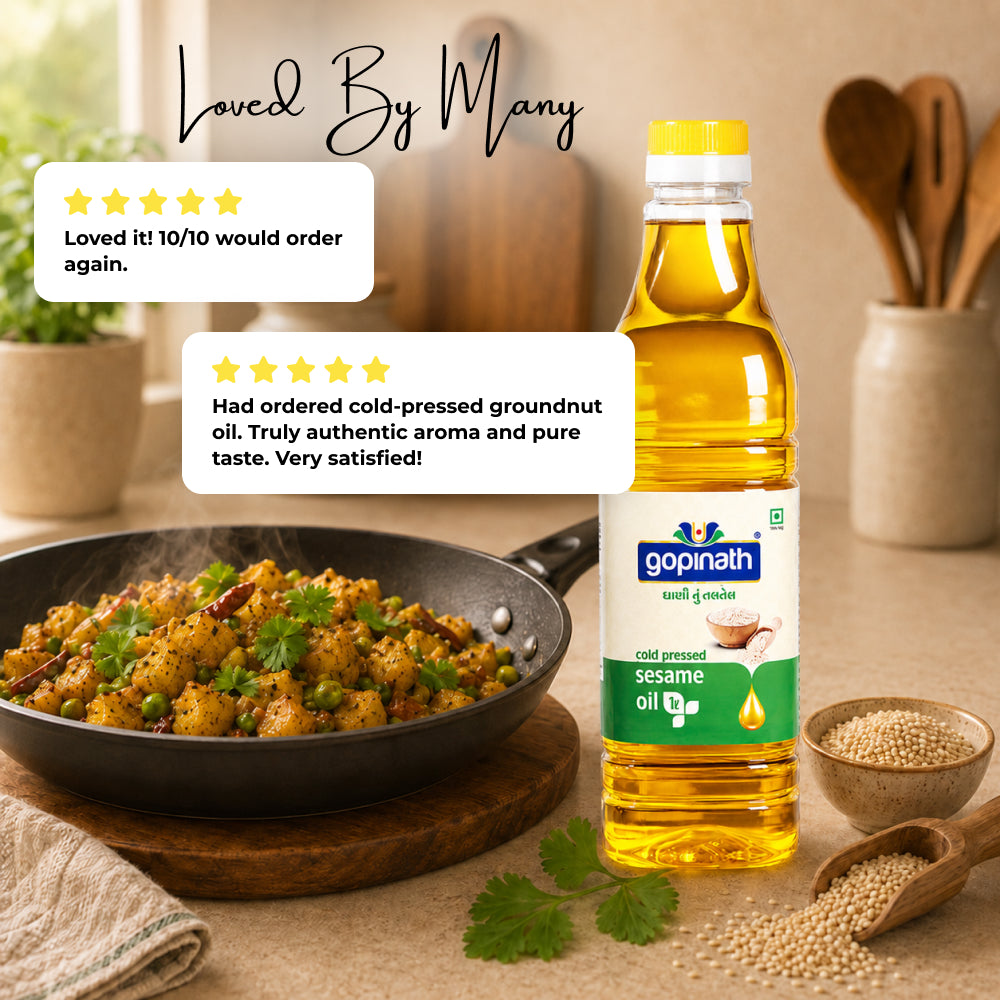 Sesame Cooking Oil | Ltr Pack | 100% Pure & Natural