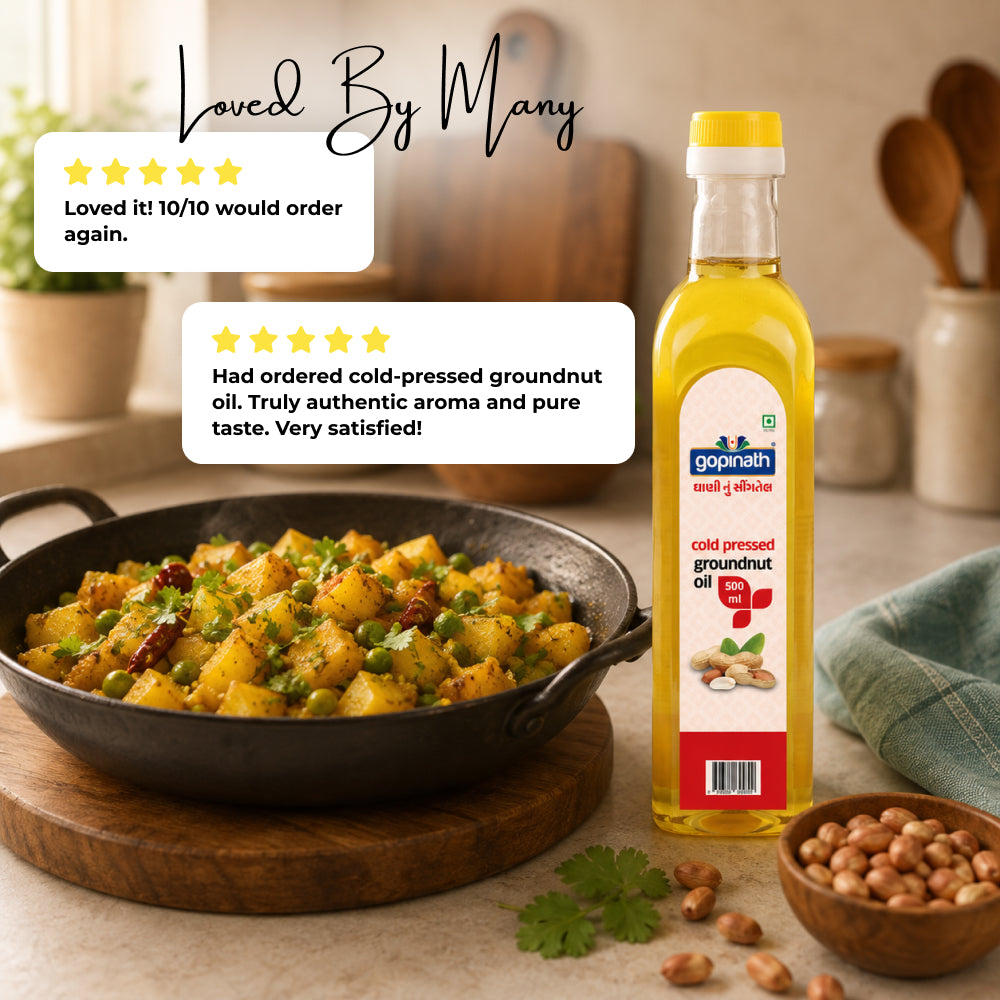 Gopinath Cold Pressed Groundnut Cooking Oil – 500 ML