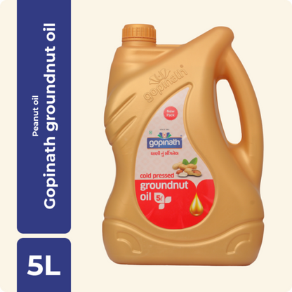 Cold Pressed Groundnut Cooking Oil – 5 Ltr. Can