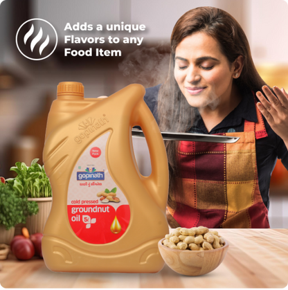 Cold Pressed Groundnut Cooking Oil – 5 Ltr. Can