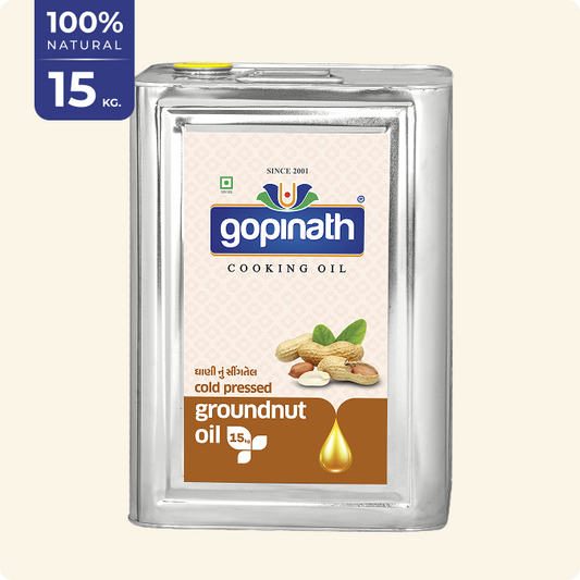 100% Pure Cold Pressed Groundnut cooking oil – 15 KG (16.48 LTR) (Bucket)