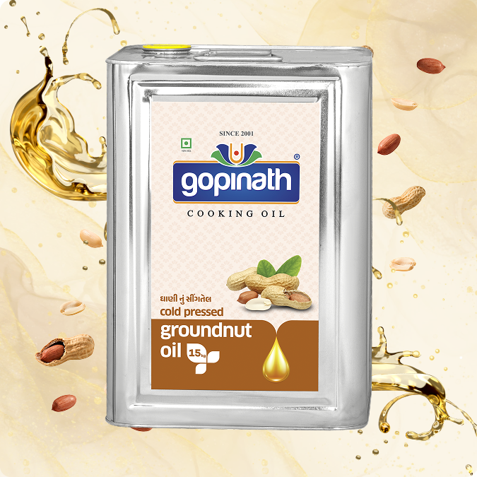 100% Pure Cold Pressed Groundnut cooking oil – 15 KG (16.48 LTR) (Tin)
