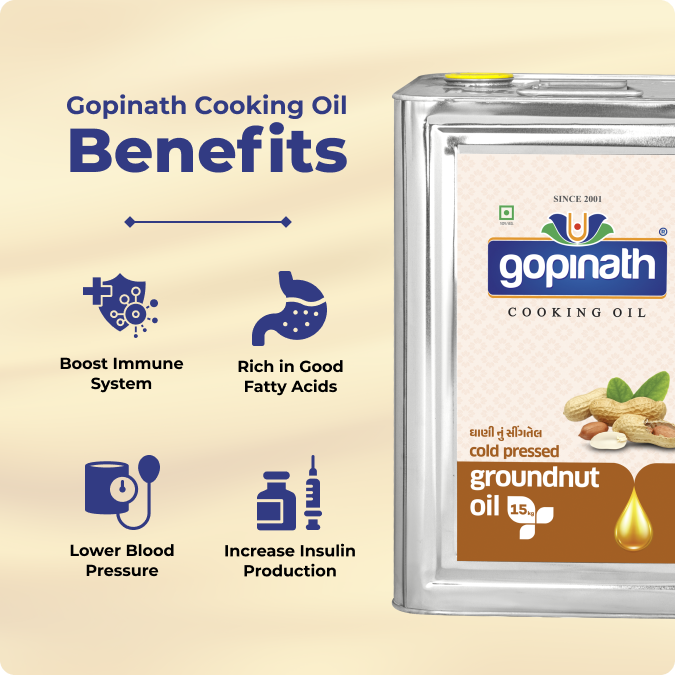 100% Pure Cold Pressed Groundnut cooking oil – 15 KG (16.48 LTR) (Tin)